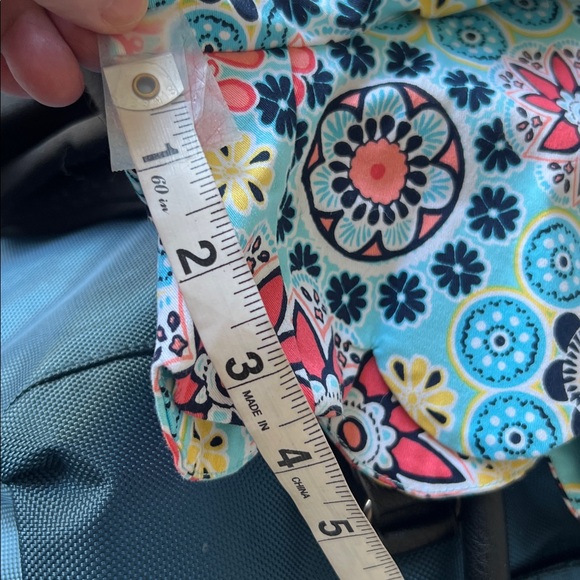 Crown and Ivy blue floral shorts scalloped hem front and back pockets size 8 - Picture 8 of 10